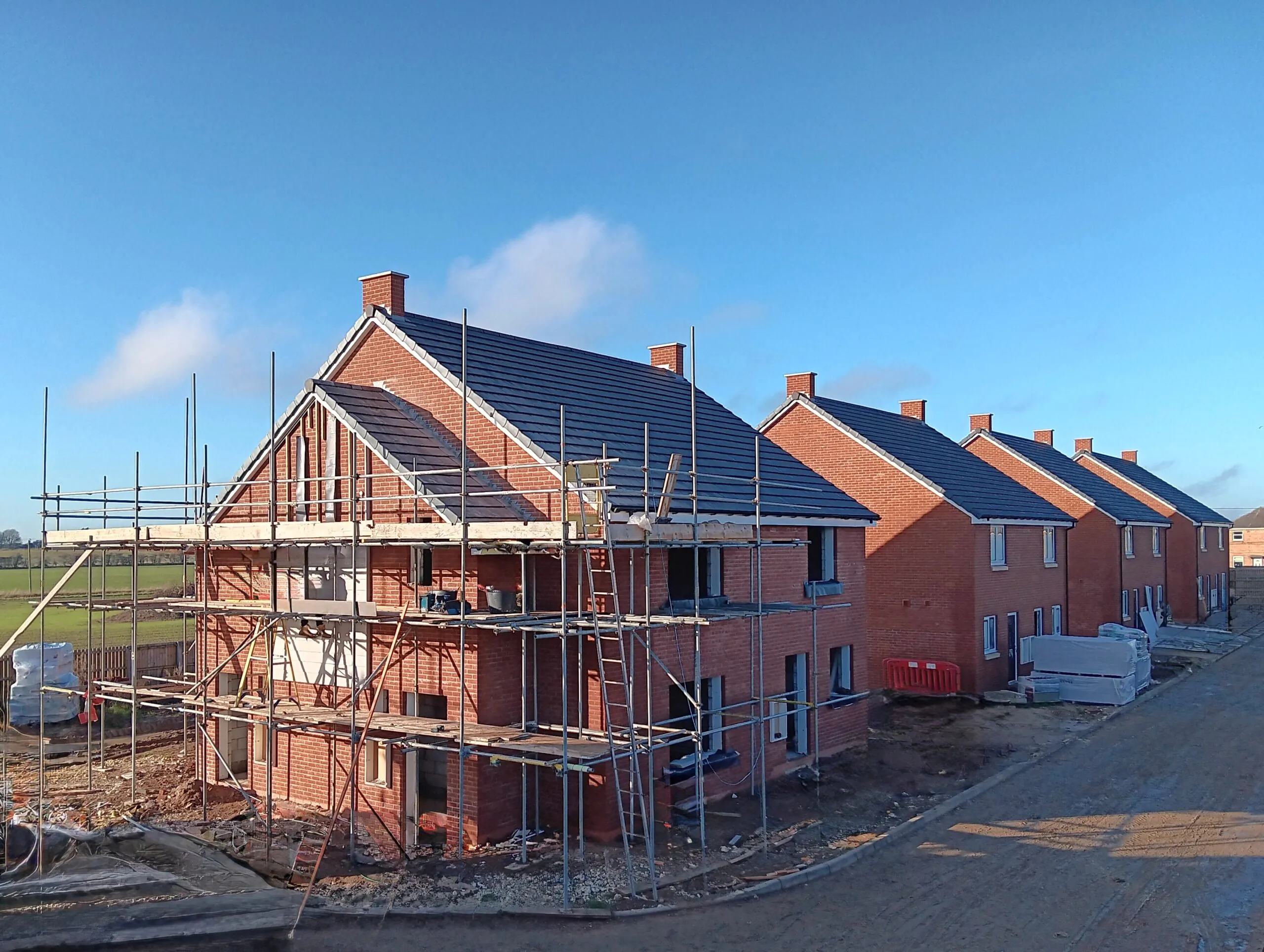 Homes under construction at Petrella Place, Billinghay | Lafford Group