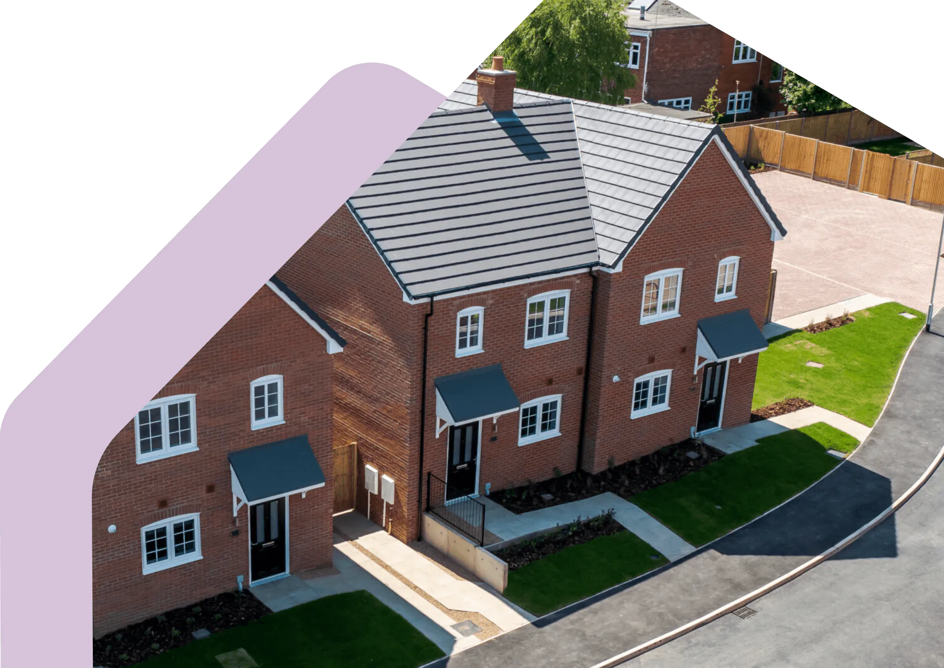 Completed homes within a Lafford Group residential development.