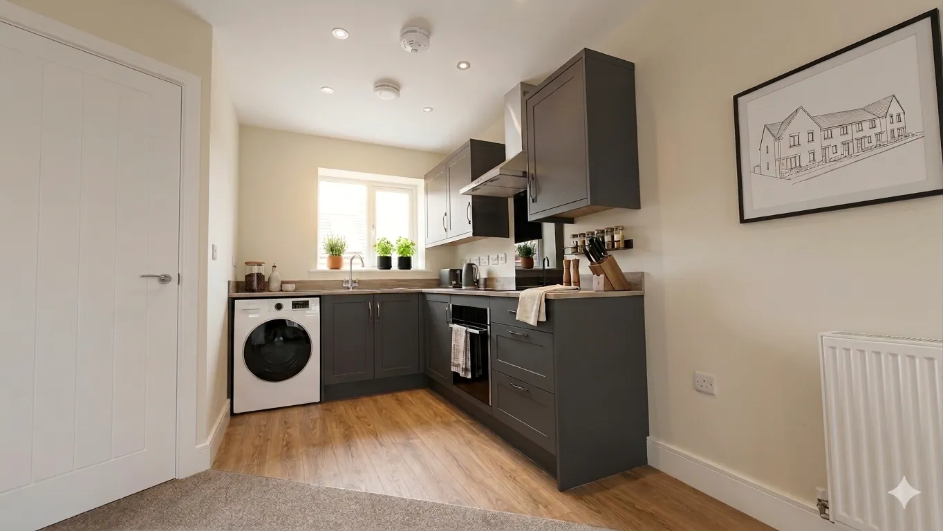 Plot 19 The Waltham kitchen CGI