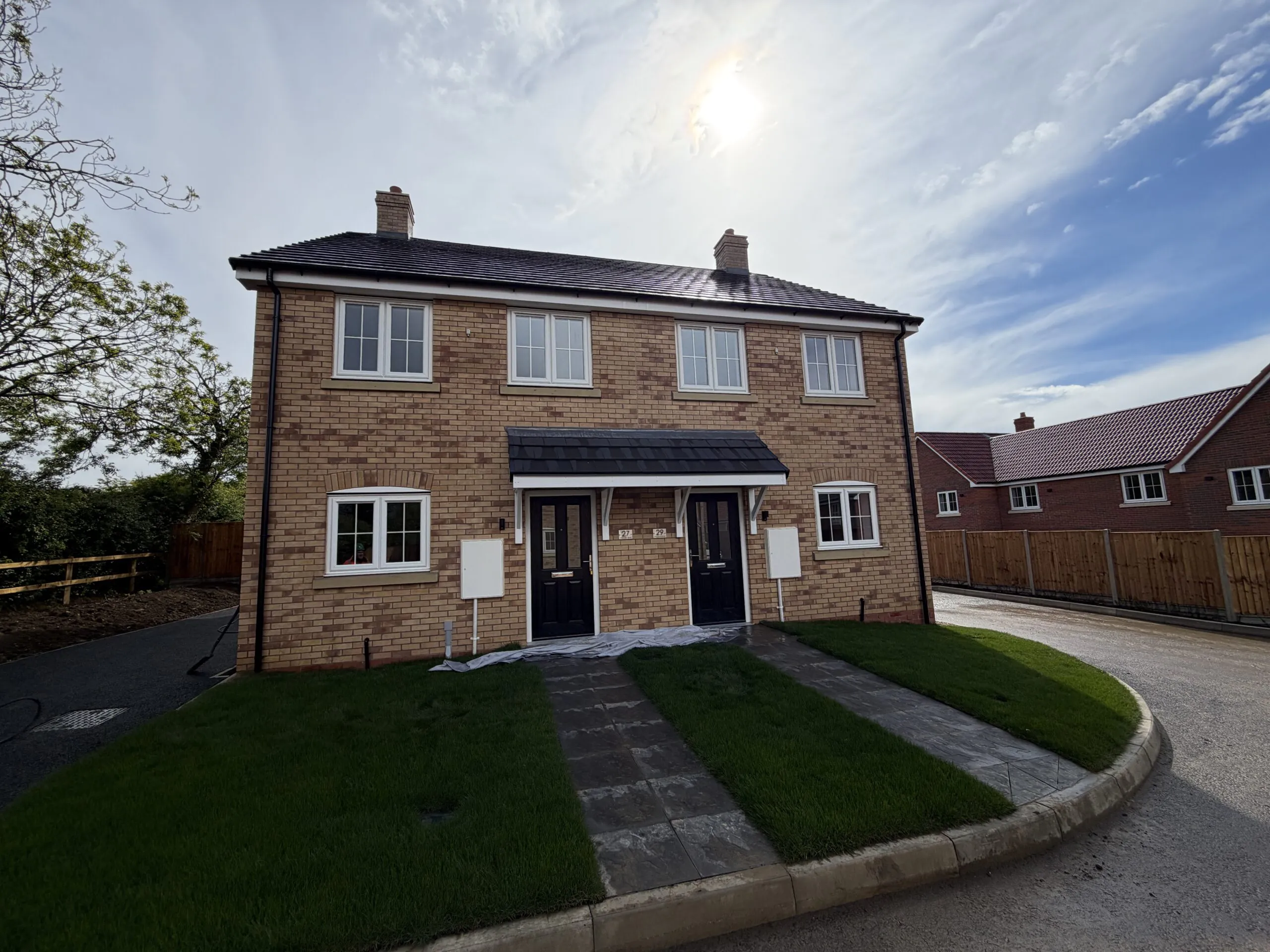 External view of The Ruskington homes, Plots 48 and 49 at Beacon Hollow