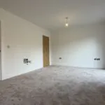 Living room with media connection points in The Bardney, Plot 45 at Beacon Hollow.
