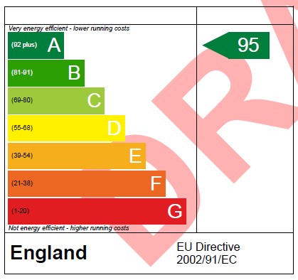 EPC rating A (95) for Plot 19, Petrella Place