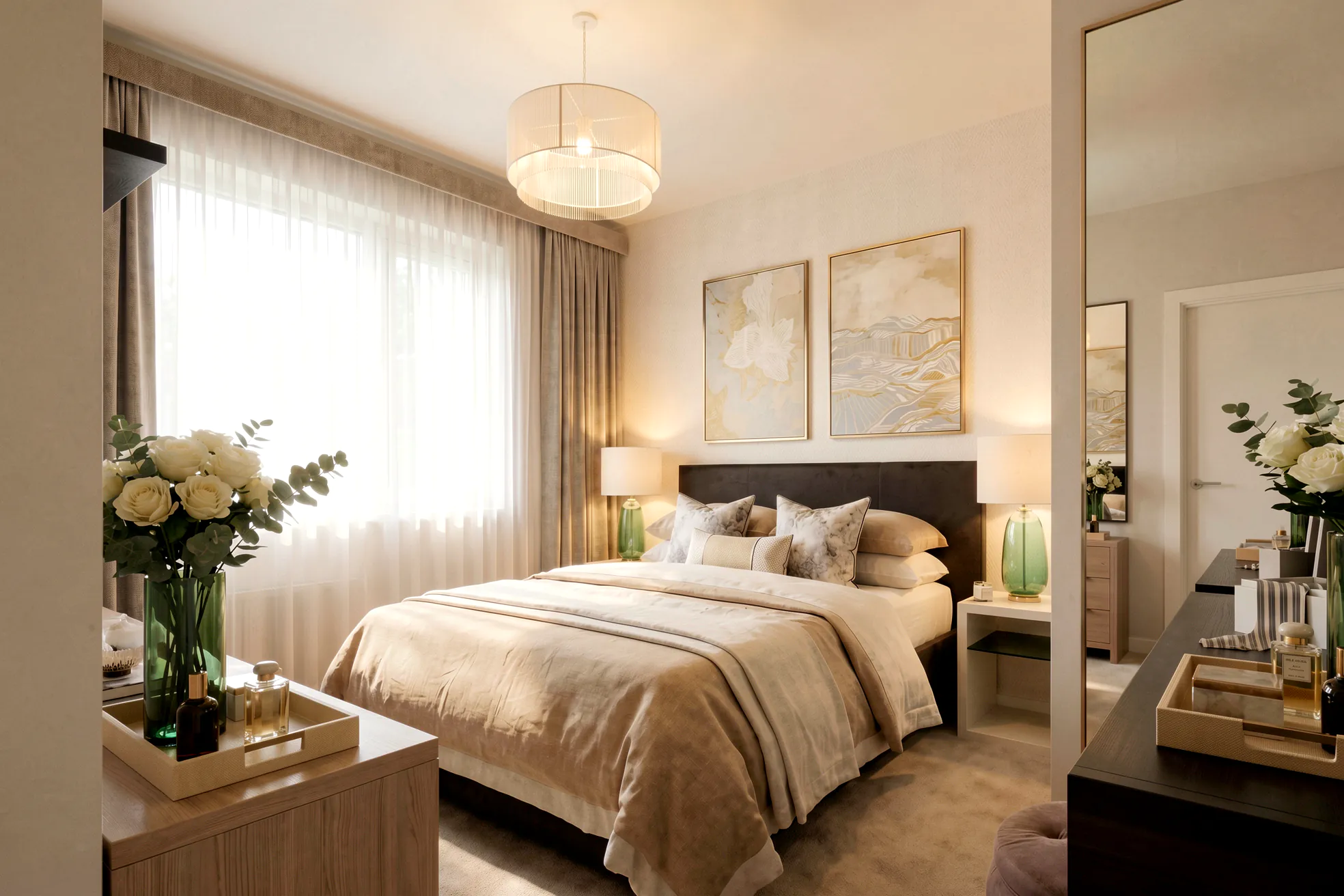 CGI of Bedroom 2 in a typical 4 bedroom Lafford New Homes property at The Orchards, Greylees.
