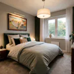 CGI of Bedroom 4 in a typical 5 bedroom Lafford New Homes property at The Orchards, Greylees