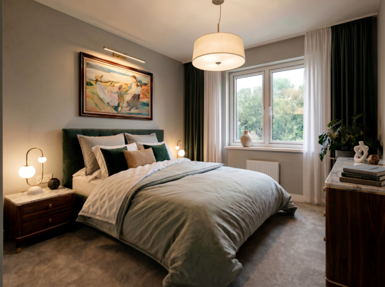 CGI of Bedroom 4 in a typical 5 bedroom Lafford New Homes property at The Orchards, Greylees