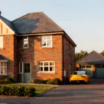 CGI of The Quadring 4 bedroom detached home with single garage at The Orchards Greylees.