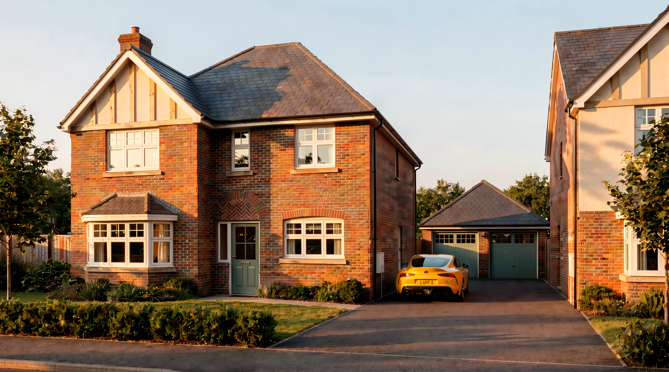 CGI of The Quadring 4 bedroom detached home with single garage at The Orchards Greylees.