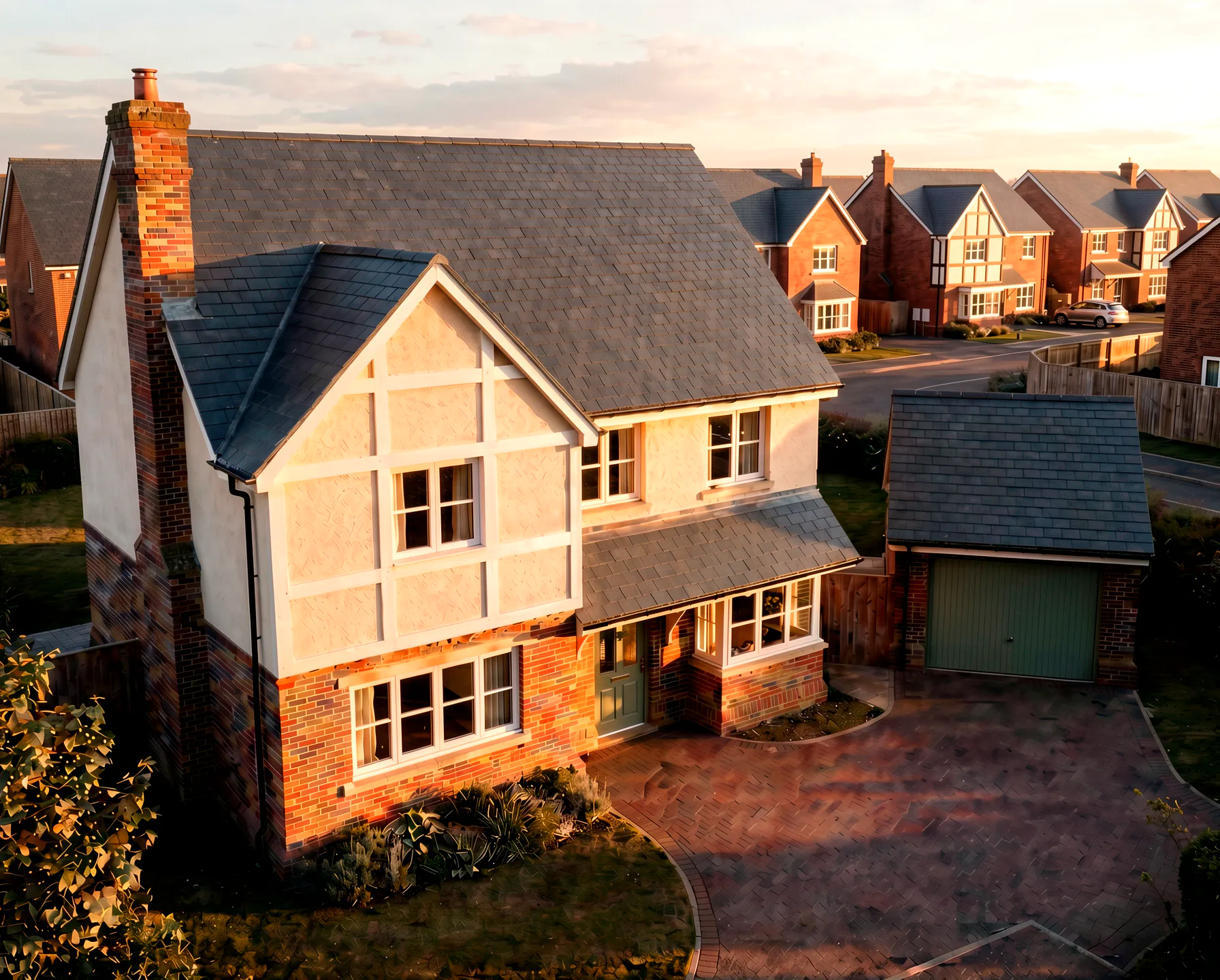 The Folkingham at The Orchards, Greylees is a beautifully designed 4-bedroom detached home with a detached single garage and private driveway. Combining traditional detailing with modern family living, it delivers strong kerb appeal in a well-connected village setting.