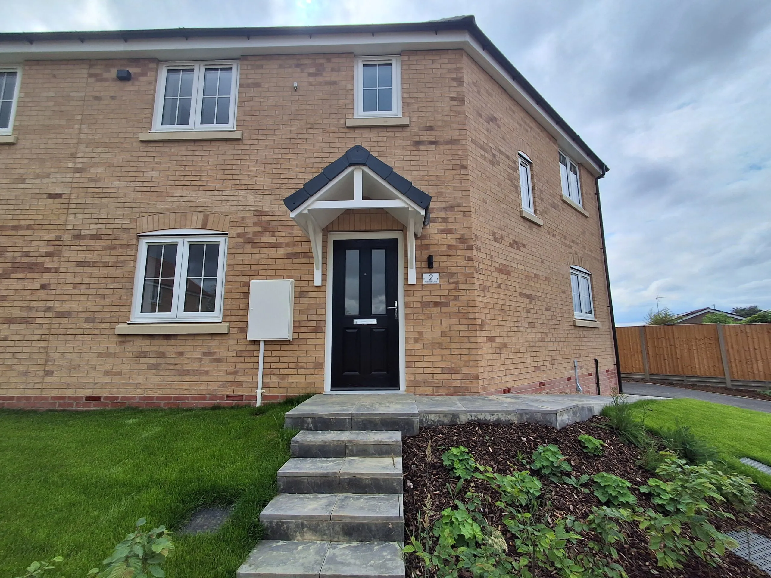 Front entrance of Plot 2 The Crowland at Beacon Hollow, Washingborough.
