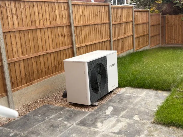 Private rear garden with patio and lawn at Plot 6 The Long Sutton, Beacon Hollow, Washingborough