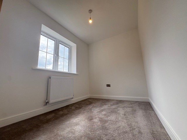 Third bedroom with window overlooking the neighbourhood at Plot 2 The Crowland, Beacon Hollow, Washingborough.