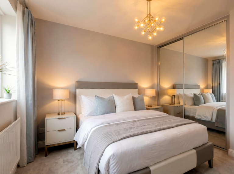 CGI of an alternative Bedroom 2 in a typical 4 bedroom semi-detached Lafford New Homes property at The Orchards, Greylees.