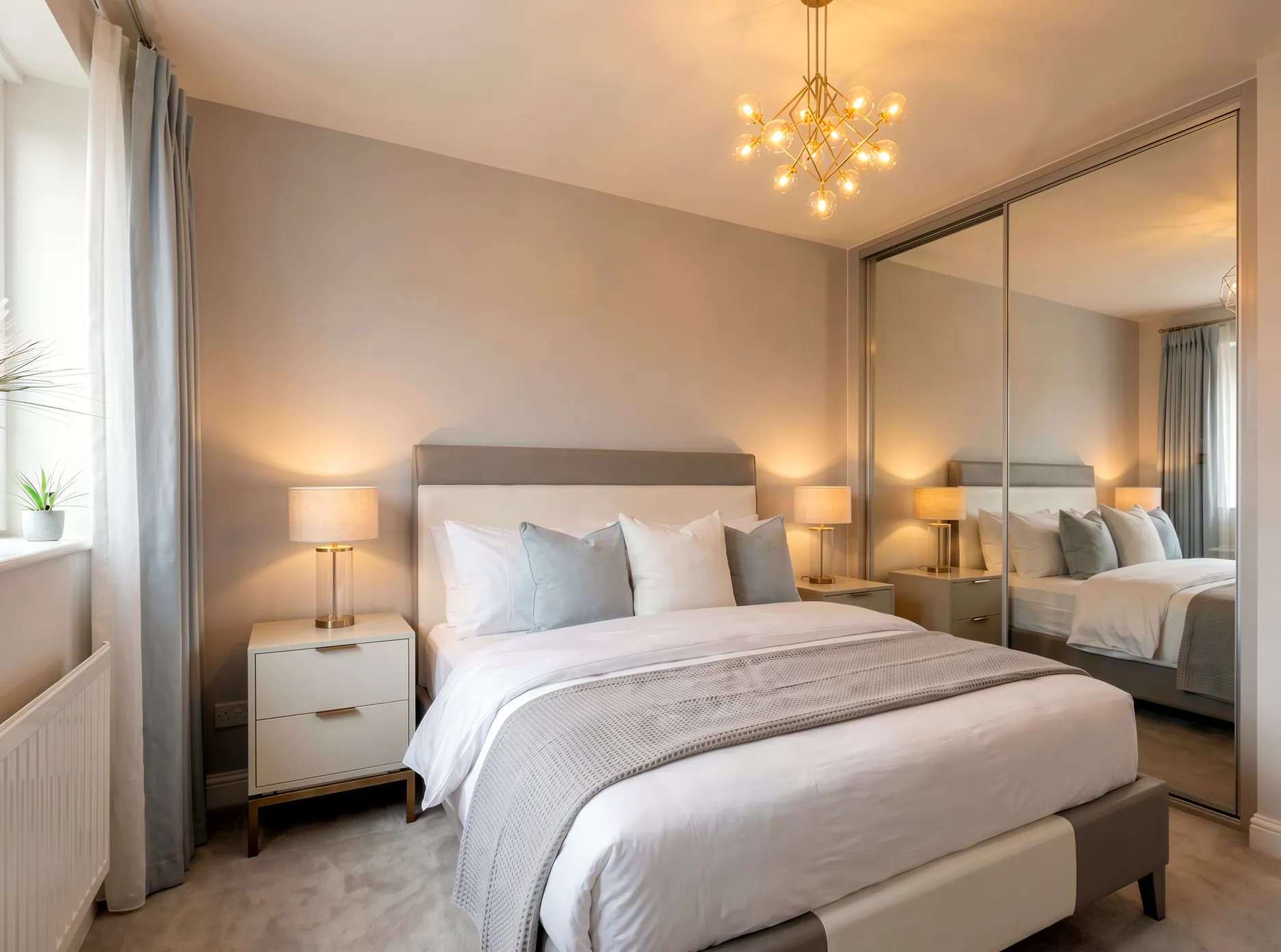 CGI of an alternative Bedroom 2 in a typical 4 bedroom semi-detached Lafford New Homes property at The Orchards, Greylees.