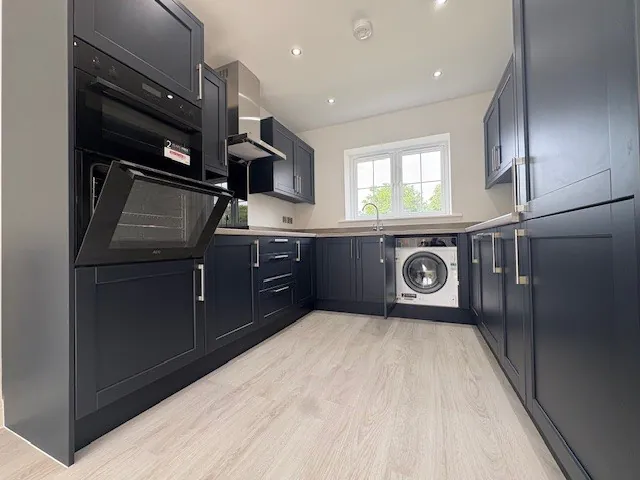 Modern kitchen with integrated AEG appliances at Plot 2 The Crowland, Beacon Hollow, Washingborough